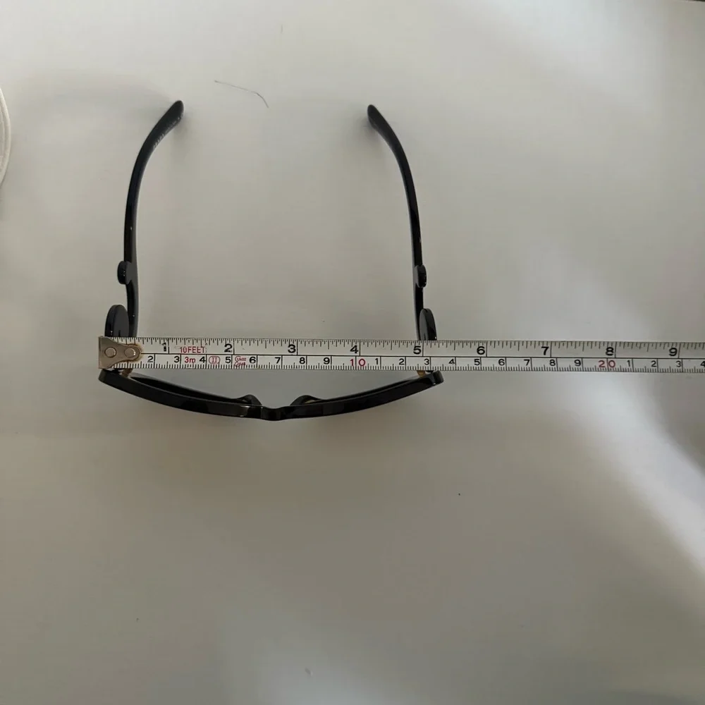 Prada SPR 27O Black Sculptural Swirl Arm Sunglasses Italy - Picture 10 of 14